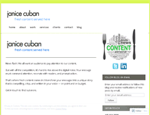 Tablet Screenshot of janicecuban.com